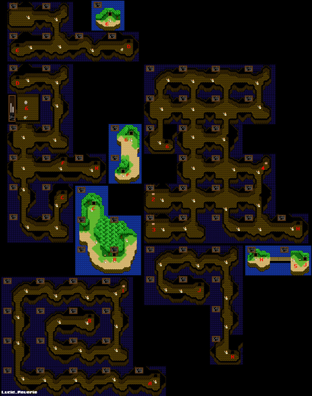 willow nes game map