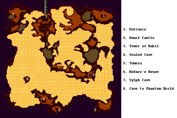 Final fantasy iv map